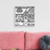 Thatch Cottage #42 Canvas Afdruk (Insitu (Woonkamer))