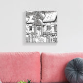 Thatch Cottage #46 Canvas Afdruk (Insitu (Woonkamer))