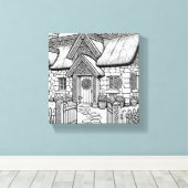 Thatch Cottage #46 Canvas Afdruk (Insitu (Houten vloer))
