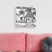 Thatch Cottage #47 Canvas Afdruk (Insitu (Woonkamer))