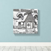 Thatch Cottage #47 Canvas Afdruk (Insitu (Houten vloer))
