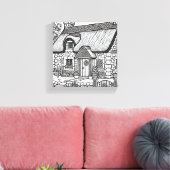 Thatch Cottage #48 Canvas Afdruk (Insitu (Woonkamer))