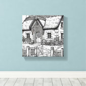 Thatch Cottage #50 Canvas Afdruk (Insitu (Houten vloer))