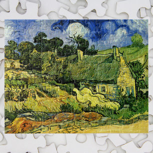 Thatched Cottages, Cordeville, van Vincent van Gog Legpuzzel