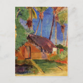 "Thatched Hut under Palms" - Paul Gauguin Briefkaart (Voorkant)