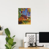 'Thatched Hut under Palms' - Paul Gauguin Print (Thuiskantoor)