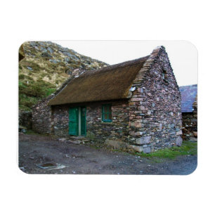 Thatched Irish Stone Cottage Flexi Magnet Magneet