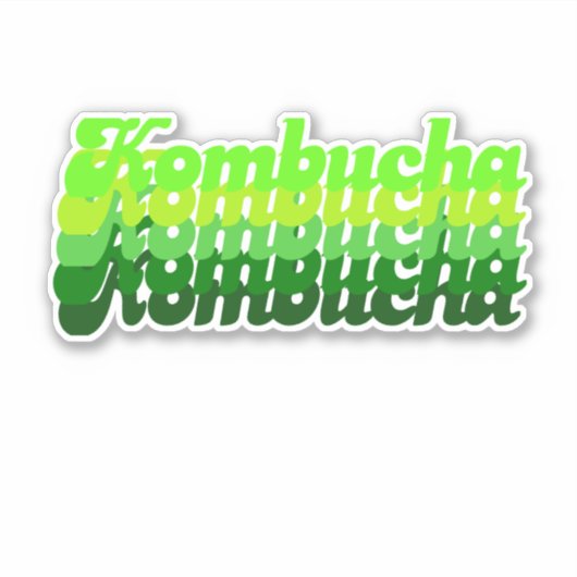 Thats 70's Kombucha - Sticker Vinyl (Devant)