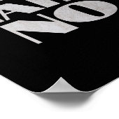 That's A Hard No Premium  Poster (Hoek)