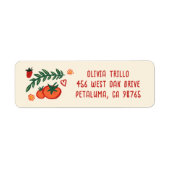 That's Amore Italian Food CUSTOM Wedding Address Etiket (Voorkant)