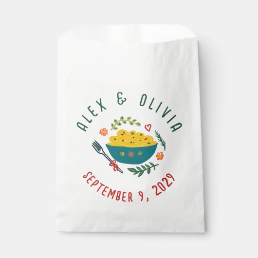 That's Amore Italian Food CUSTOM Wedding  Bedankzakje (Voorkant)