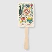 That's Amore Italian Food CUSTOM Wedding Favor Handwaaier (Voorkant)