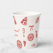 That's Amore Italy Afscheidspartij Papieren Bekers (Achterkant)