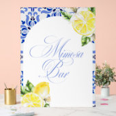 That's Amore Lemon Italian Blue Tile Bridal Shower (Mariage)