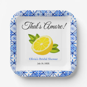 That's Amore   Mediterrane Lekkere Bruiloft Feest Papieren Bordje
