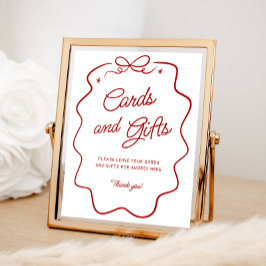 That's Amore Red Doodle Cards and Gifts Display Po Poster