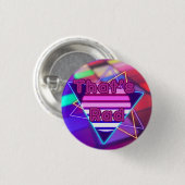 "That's Rad" jaren '80 Disco Button Badge (Voorkant /achterkant)