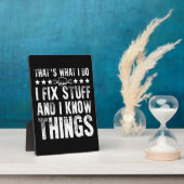 That's What I Do I Fix Stuff Funny Mechanic Fotoplaat (Zijkant)