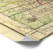 Thayer's kaart van Colorado 2 Poster (Hoek)