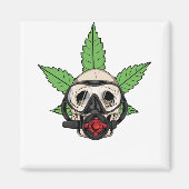 THC Weed Scuba Diver Magneet (Voorkant)