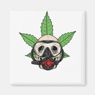 THC Weed Scuba Diver Magneet