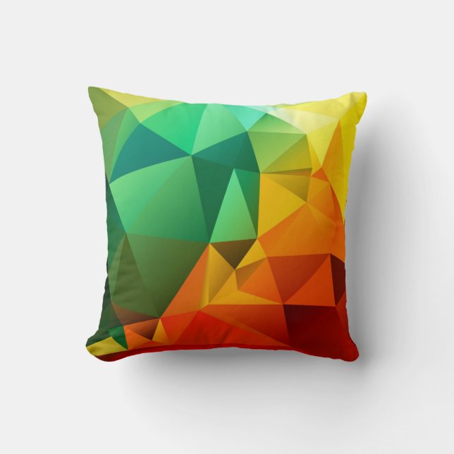 THCHS ・ Multicolored Polygonal Pillow Kussen (Voorkant)