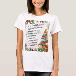 The 12 Days of Christmas T-shirt | Literary Gift