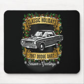 The 1967 Dodge Dart Clic Holiday Cheer Apparel Muismat (Voorkant)