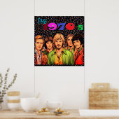The 1970's Retro Vibe 24x24" Wall Poster (Cuisine)