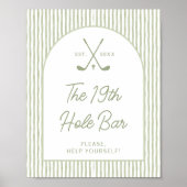 The 19th Hole Bar Golf Masters Birthday Party Poster (Voorkant)