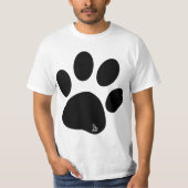 The 19th RIDE White with Black Paw T-Shirt (Voorkant)