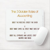 "The 3 Golden Rules of Accounting" Muismat (Met muis)