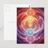 The 7 Chakras´10 Briefkaart (Voorkant / Achterkant)