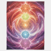 The 7 Chakras´10 Fleece Deken (Voorkant)