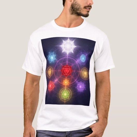 The 7 Chakras´3 T-shirt (Voorkant)
