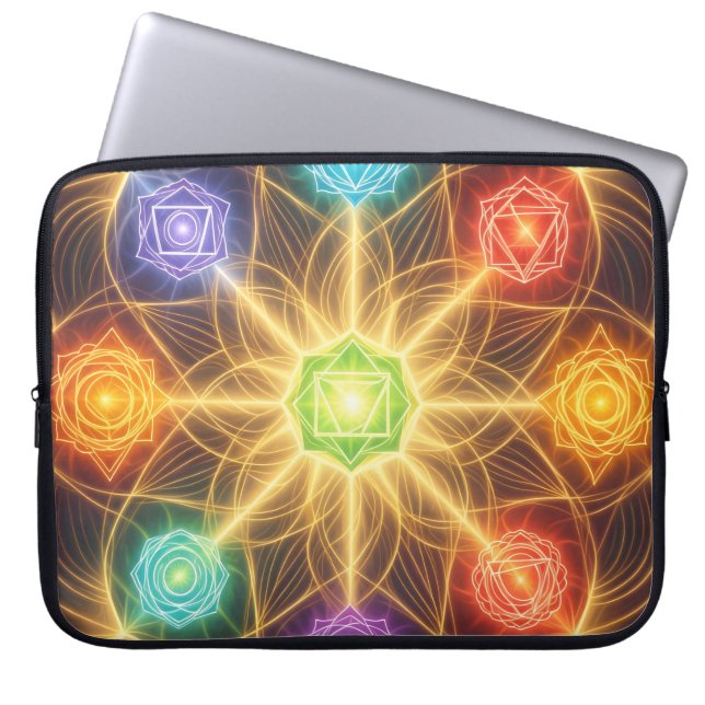 The 7 Chakras´4 Laptop Sleeve (Voorkant)