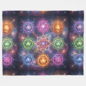 The 7 Chakras´6 Fleece Deken (Voorkant (Horizontaal))