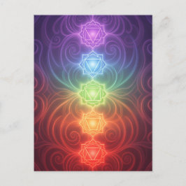 The 7 Chakras´9 Briefkaart