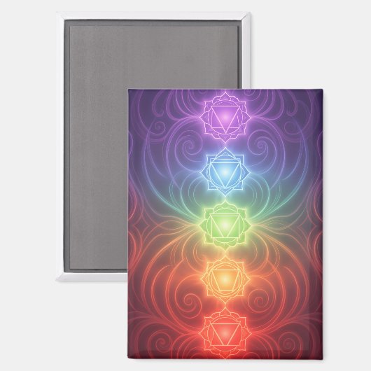 The 7 Chakras´9 Magneet (Voorkant / Achterkant)