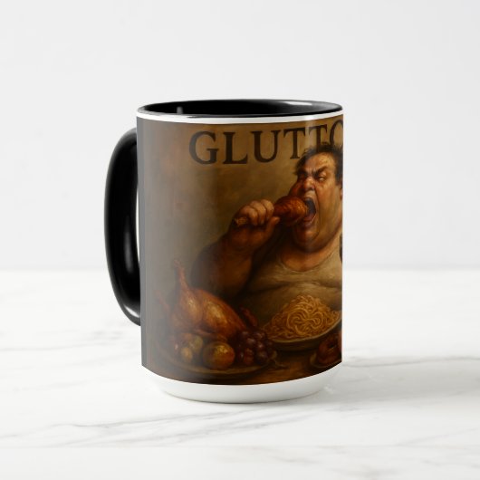 The 7 Satanic Virtues: Gluttony Mok (Voorkant links)