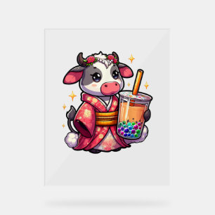 Thé à bulle de vache Japonais Kimono _1_1