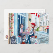 Thé à Paris - cartes postales (Devant / Derrière)