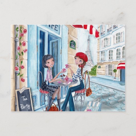 Thé à Paris - cartes postales (Devant)