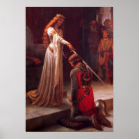 The Accolade - Middeleeuwse Ridder en Lady Art Pri