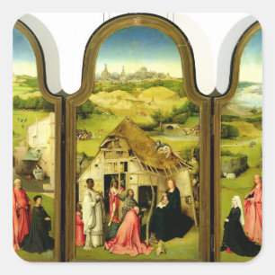 The Adoration of the Magi, 1510 Vierkante Sticker