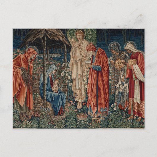 The Adoration of the Magi by Edward Burne-Jones Briefkaart (Voorkant)