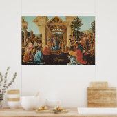The Adoration of the Magi, c.1478-82 Poster (Keuken)