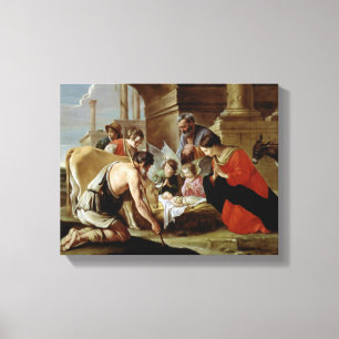 The Adoration of the Shepherds, c.1638 Canvas Afdruk