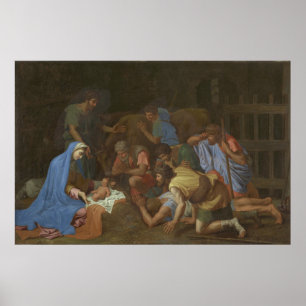 The Adoration of the Shepherds circa 1653 Poster