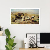 The Adventure, 1883 (olie op canvas) Poster (Thuiskantoor)